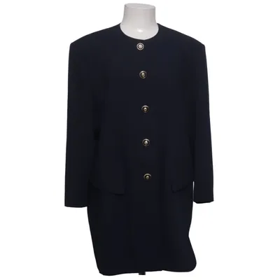 Manteau (Bleu) de Hardob Acétate, Polyester, Laine