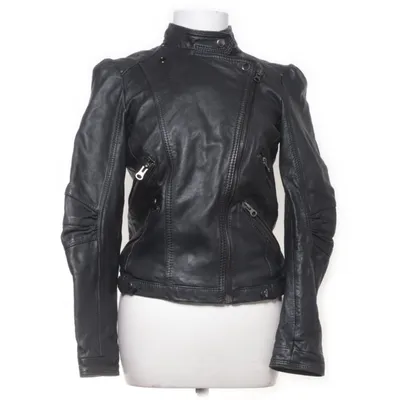 Bikerjacka (Svart) från Zara Woman Skinn, Polyester