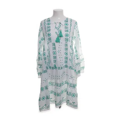 Dress (White, Green) from Swarna Cotton