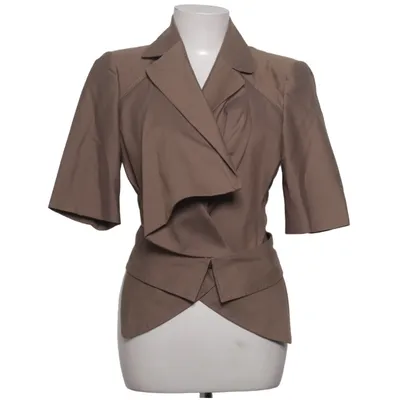 Blazer (Marron) de Sportmax by MaxMara Coton, Soie