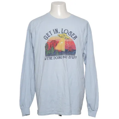 Langarmshirt (Blau) von Gildan Baumwolle