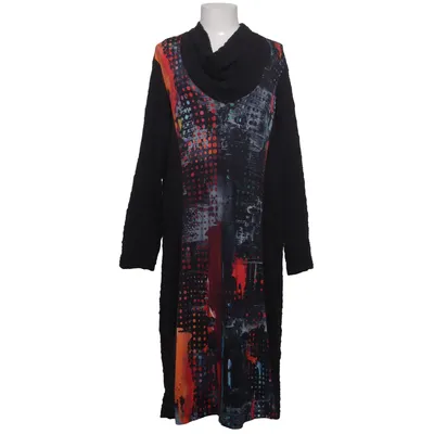 Dress (Black, Multicolored) from Qneel Cotton, Elastane, Polyamide, Viscose