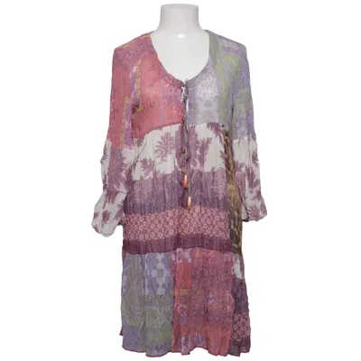 Dress (Purple, Multicolored) from Piro Cotton, Polyamide