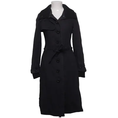 Trench coat (Black) from Designers Remix Collection Cotton, Elastane, Polyester, Wool