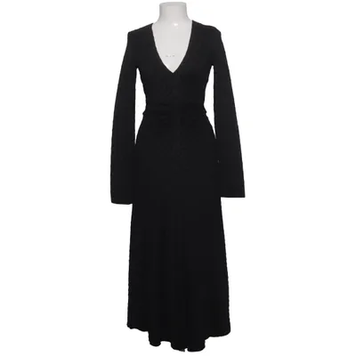 Maxi jurk (Zwart) van ROTATE Birger Christensen Cupro, Elastaan, Polyamide
