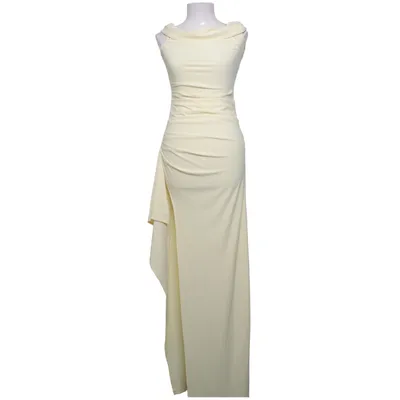Robe longue (Jaune) de Faeriesty Élasthane, Polyester