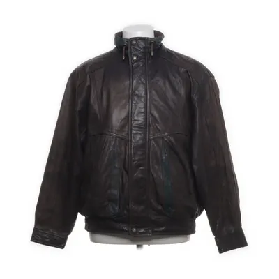Læderjakke (Brun) Acetat, Læder, Polyester