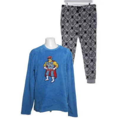 Pyjamas (Blå, Grå) från The Simpsons Polyester