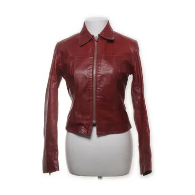 Läderjacka (Röd) från Oakwood Skinn, Polyester