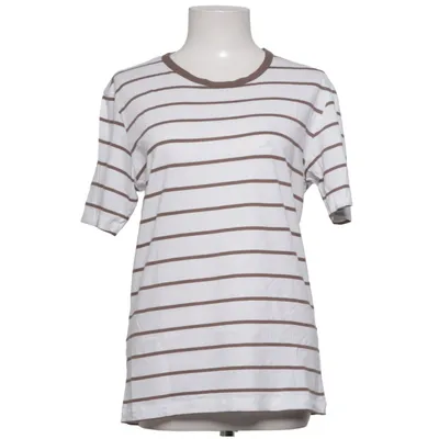 T-shirt (Wit, Bruin) van Hanro Katoen