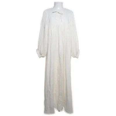 Maxikjole (Hvid) fra Skall Studio Økologisk bomuld, Genanvendt polyester