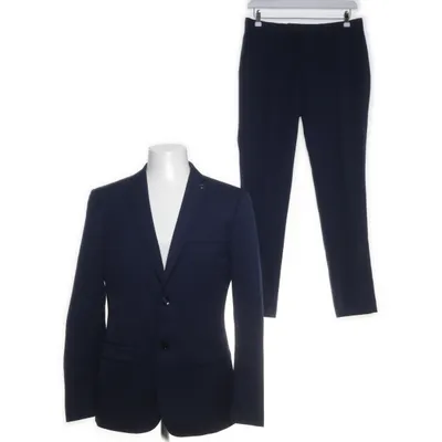 Kostym (Blå) från WE Polyester, Ull, Viskos