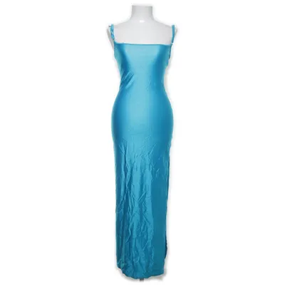 Maxi jurk (Blauw) van Topshop Elastaan, Polyamide