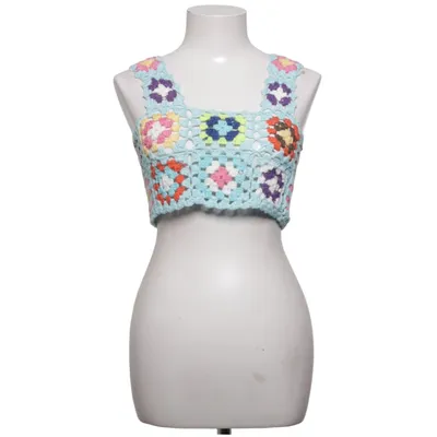 Crop top (Blå, Flerfarvet) fra Mochy Akryl