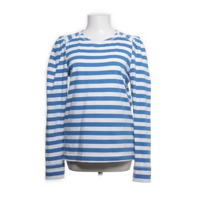 Long sleeve T-shirt (Blue, White) from Ganni Organic cotton