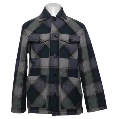 Skjortejakke (Blå, Grå, Grøn) fra Acne Studios Bomuld, Polyamid, Polyester, Viscose, Uld
