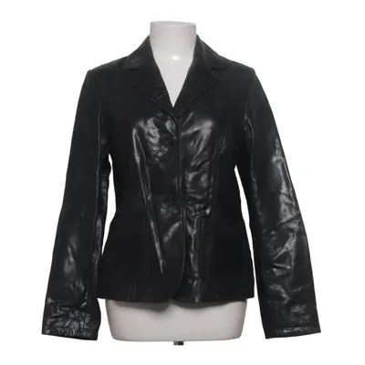 Leren jack (Zwart) van Goldstein Leer, Polyester