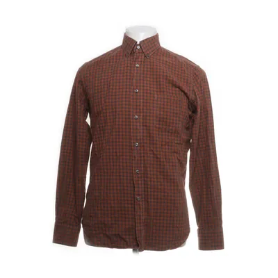 Button down shirt (Brown, Gray) from Alessandro Gherardi Cotton