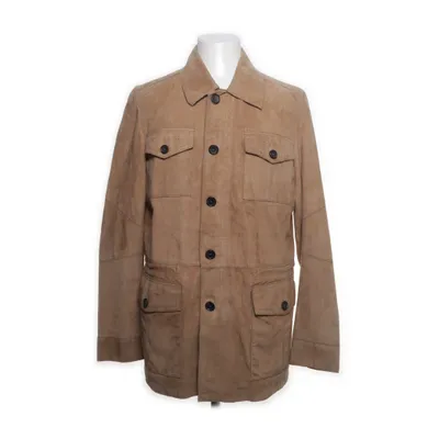 Leren jack (Beige) van Windsor Acetaat, Katoen, Polyamide, Leer, Viscose