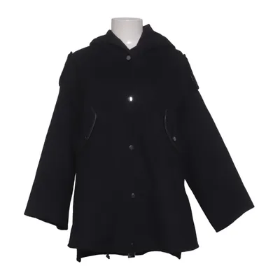 Manteau (Noir) de Maje Cuir, Polyamide, Polyester, Viscose, Laine