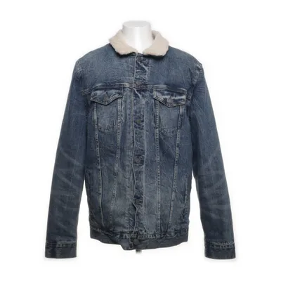 Fodrad jeansjacka (Blå) från American Eagle Bomull, Elastan, Polyester, Polyuretan, Pälsimitation