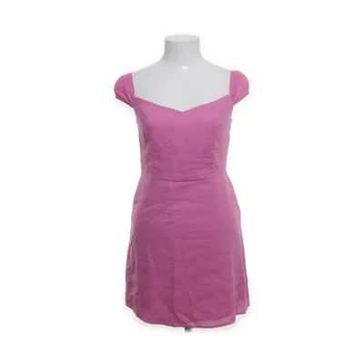 Jurk (Roze) van Mango Linnen, Viscose