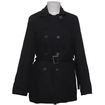 Trenchcoat (Zwart) van KappAhl Katoen, Polyester