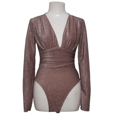 Body (Marron) de Shein Élasthane, Fibre métallique, Polyester