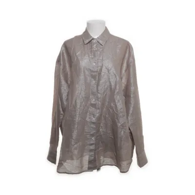 Skjorta (Grå, Silverfärgad) från Samsøe & Samsøe Ekologisk bomull, Polyester
