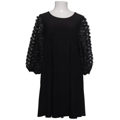 Robe (Noir) de Nina Leonard Élasthane, Polyamide, Polyester