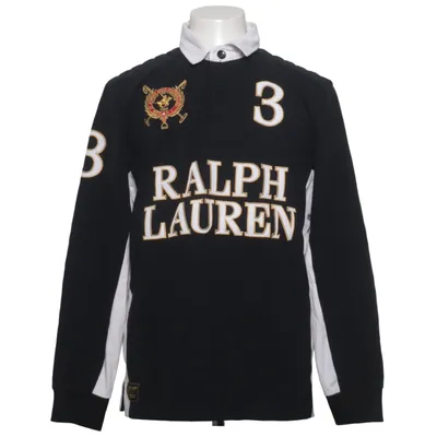 Rugby shirt (Zwart, Wit) van Ralph Lauren Katoen, Polyester