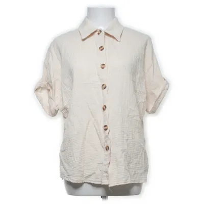 Kortärmad skjorta (Beige) från Emery Rose Bomull