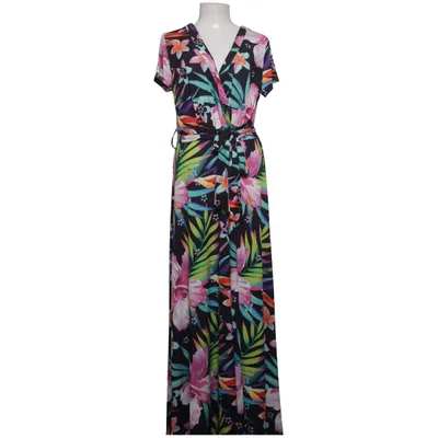 Slå-om-kjole (Sort, Flerfarvet) fra Bodyflirt Boutique Elastan, Polyester