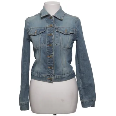 Veste en jean (Bleu) de Fcuk Jeans Coton, Élasthane