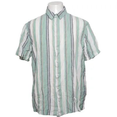 Kortærmet skjorte (Grøn, Hvid, Grå) fra Blend Linned, Viscose