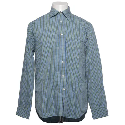 Chemise (Bleu, Vert) de Dunhill Coton