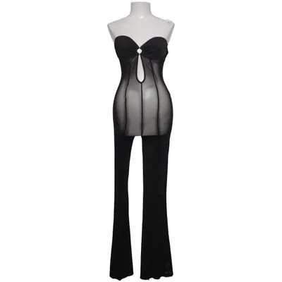 Byxdress (Svart) från Fashion Nova Elastan, Polyester