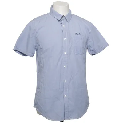 Short sleeve shirt (Blue, White) from MZGZ Brand Cotton