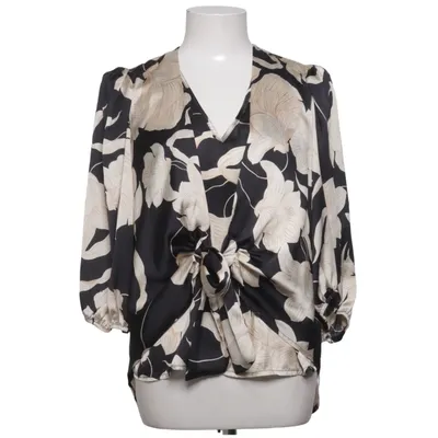 Blouse portefeuille (Noir, Beige) de Jeff Gallano