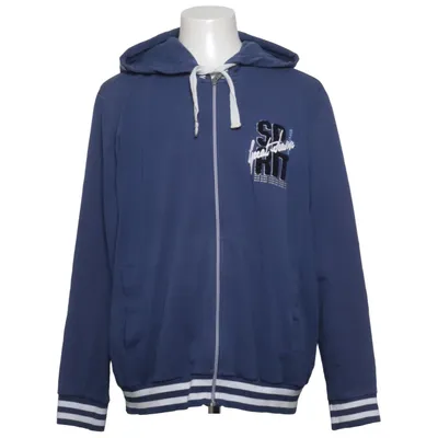 Sweat à capuche (Bleu, Blanc) de Claudio Campione Coton, Élasthane