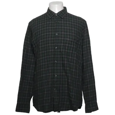 Flannel skjorte (Grøn, Sort, Hvid) fra Zegna Sport Bomuld, Uld