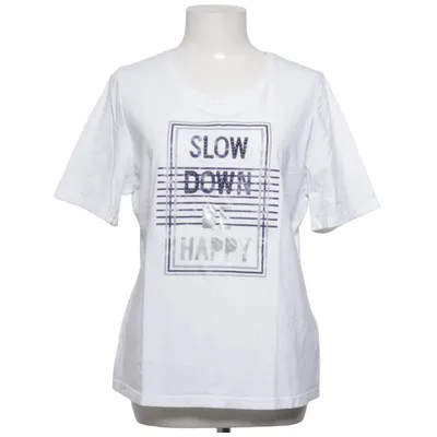 T-shirt (Vit) från Just White Bomull, Elastan
