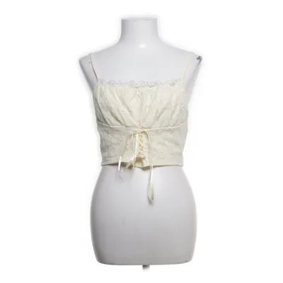 Crop top (Geel) van Romwe Katoen, Polyester