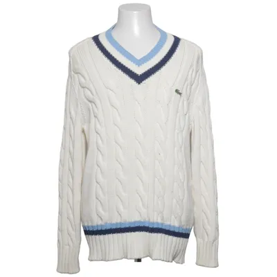 Pullover (White, Blue) from Classique Lacoste Cotton, Polyamide