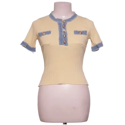 Top (Geel, Blauw) van Moewy Viscose