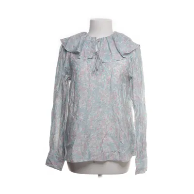 Blouse (Turquoise, Meerkleurig) van H&M Polyamide, Viscose