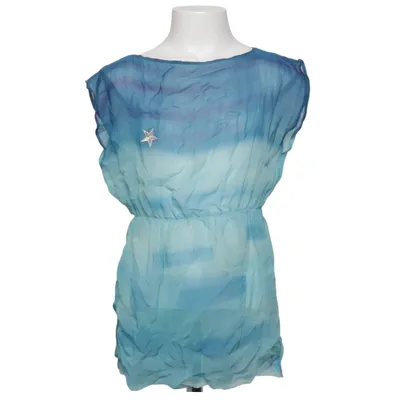 Robe de plage (Bleu, Turquoise) Soie