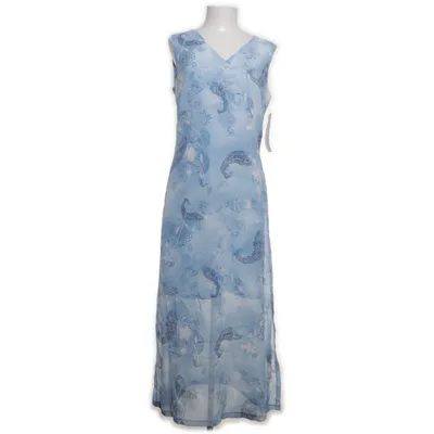Maxi dress (Blue, White) from Flare Collection Viscose