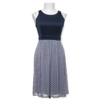 Maxi dress (Blue, White, Multicolored) from Michelle Harper Polyester