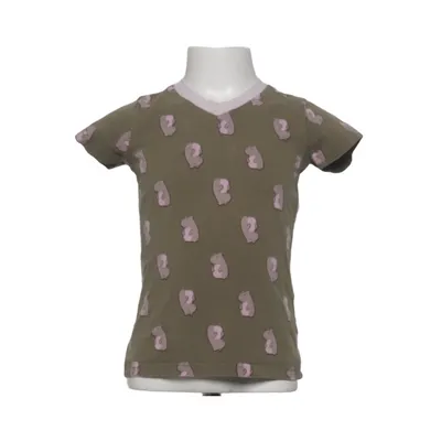 T-shirt (Grøn, Pink) fra Mei Bomuld, Elastan